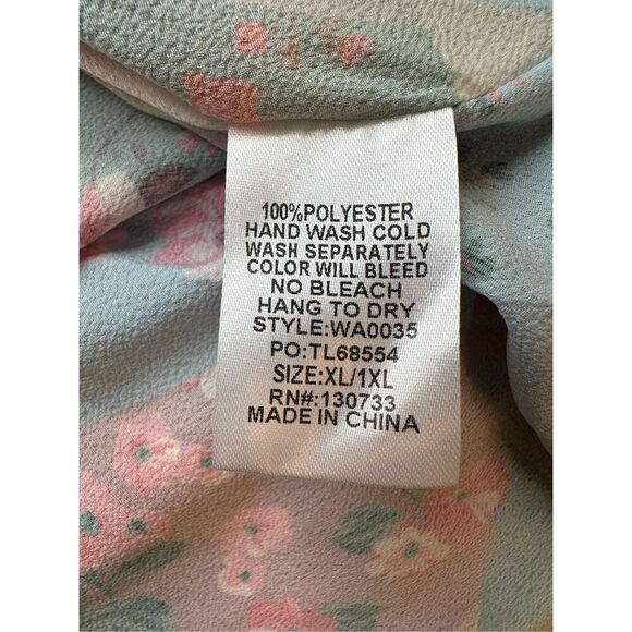 Size XL/1XL Umgee Mixed Patch Floral Print Kimono - Picture 8 of 8